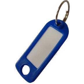 Plastové štítky na klíče modré 100 ks