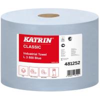 Průmyslová utěrka třívrstvá Katrin Classic L3 Blue, průměr 290mm