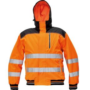 Reflexní zimní bunda Cerva KNOXFIELD HI-VIS WINTER PILOT oranžová, vel. XL