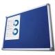 Textilní tabule SCRITTO modrá 90x180 cm