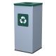 Odpadkový koš na tříděný odpad 60l se zeleným víkem