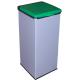 Plastový koš na tříděný odpad MONTI, víko zelené - 90l