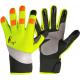 Reflexní kombinované rukavice CXS BENSON žluto-černé, vel. 10