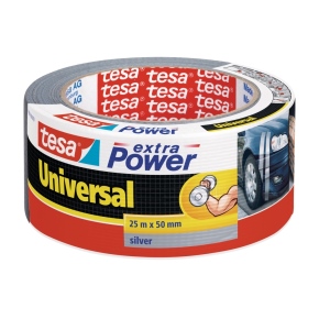 Textilní páska TESA Extra Power Universal, 25 m x 50 mm stříbrná