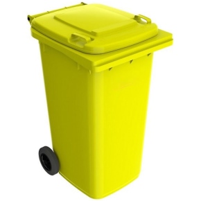 Plastová popelnice objem 240 l žlutá