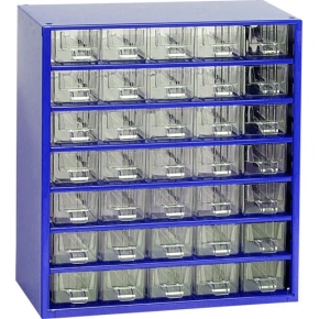 Závěsná skříňka se zásuvkami 35A modrá