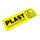 Cedulka PLAST - označení na odpadkový koš