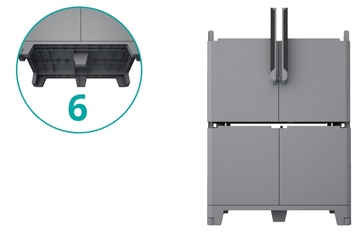 Venkovní plastová skříň TERRY MODULAR PRO 4 s UV ochranou