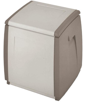 Zahradní truhla TERRY In Out box 55 světle šedá/šedohnědé boky, 120 l