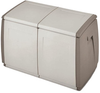 Zahradní truhla TERRY In Out box 97 světle šedá/šedohnědé boky, 240 l