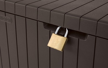 Zahradní úložný box CITY STORAGE 113L hnědá