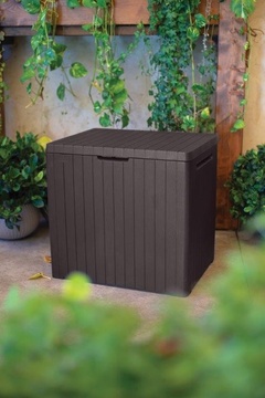 Zahradní úložný box CITY STORAGE 113L hnědá