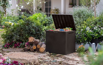 Zahradní úložný box CITY STORAGE 113L hnědá