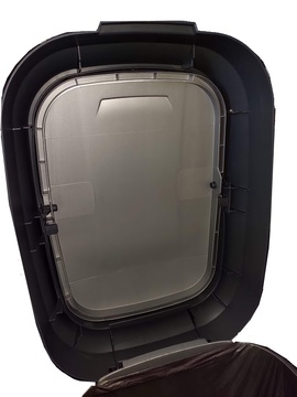 Koš na odpad KIS DUAL SWING M 25l šedý