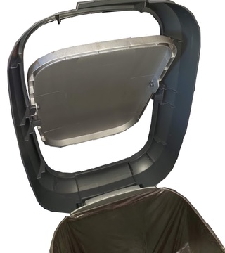 Koš na odpad KIS DUAL SWING M 25l šedý