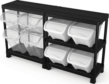Plastový regál KETER PLUS shelf tribac, 5 polic o nosnosti 60kg