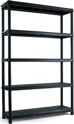 Plastový regál KETER PLUS, 5 polic o nosnosti 70 kg