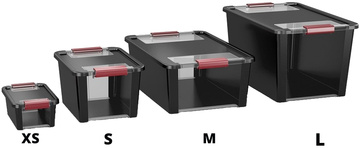 Plastový úložný box KETER Bi Box M s víkem 26l, tyrkysový
