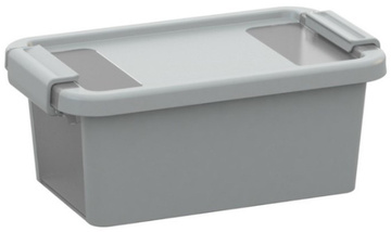 Plastový úložný box KETER Bi Box XS s víkem 3l, šedý