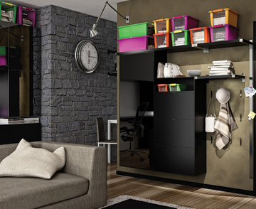 Plastový úložný box KETER Bi Box M s víkem 26l, šedý