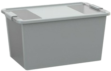 Plastový úložný box KETER Bi Box L s víkem 40l, šedý