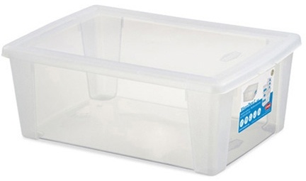 Plastový box Stefanplast Visualbox L - transparentní, 10l