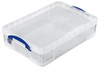 Plastový úložný REALLY USEFUL box transparentní 10,5l s víkem