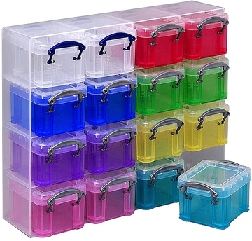 Plastový organizér REALLY USEFUL s 16-ti barevnými boxy