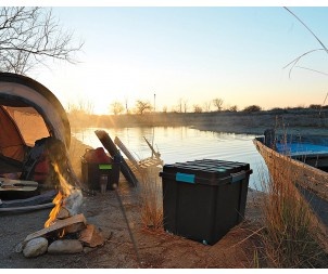 Plastový úložný box KETER Scuba Box XL s víkem 110l, bílý
