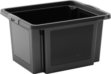 Plastový úložný box KETER H box 25l, černý