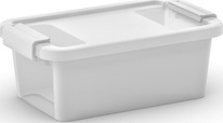 Plastový úložný box KETER Bi Box XS s víkem 3l, bílý