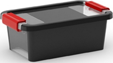 Plastový úložný box KETER Bi Box XS s víkem 3l, černý