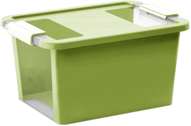 Plastový úložný box KETER Bi Box S s víkem 11l, zelený