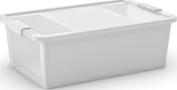 Plastový úložný box KETER Bi Box M s víkem 26l, bílý