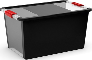 Plastový úložný box KETER Bi Box L s víkem 40l, černý