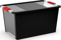 Plastový úložný box KETER Bi Box L s víkem 40l, černý