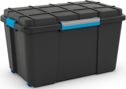 Plastový úložný box KETER Scuba Box XL s víkem 110l, černý