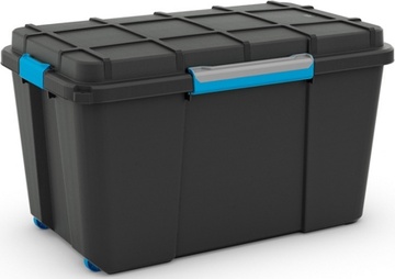 Plastový úložný box KETER Scuba Box XL s víkem 110l, černý
