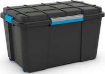 Plastový úložný box KETER Scuba Box XL s víkem 110l, černý