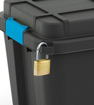 Plastový úložný box KETER Scuba Box XL s víkem 110l, černý
