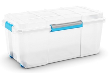 Plastový úložný box KETER Scuba Box L s víkem 80l, bílý