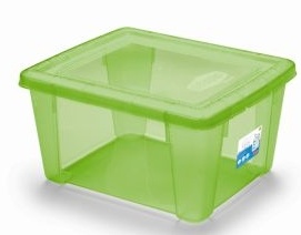 Plastový box Stefanplast Visualbox S - zelený, 2l