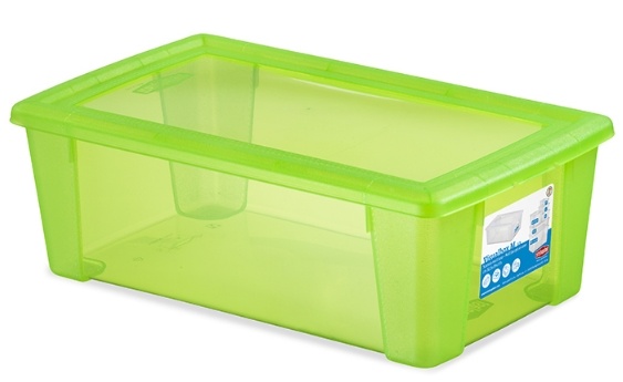 Plastový box Stefanplast Visualbox M - zelený, 5l