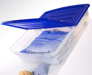 Skladovací KETER Spinning Box na kolečkách XL 56l, modrý