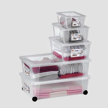 Plastový box Stefanplast Visualbox S - transparentní, 2l
