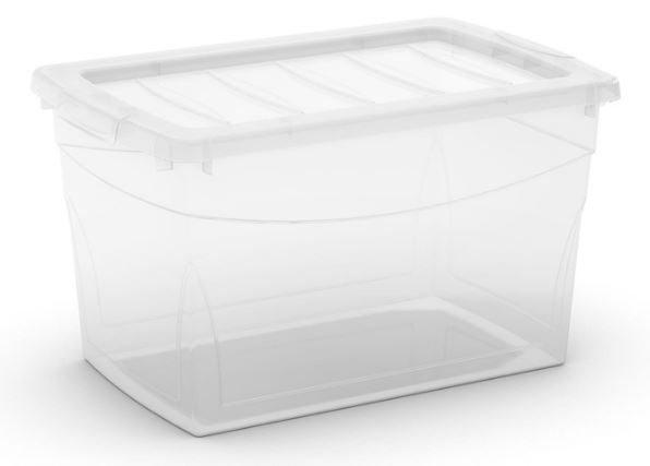 Plastový úložný box KETER Omni box M čirý 30 l