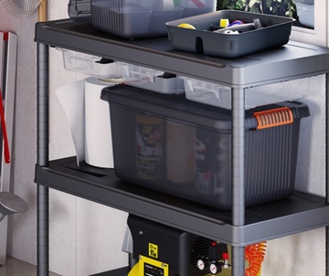 Úložný plastový box KETER K LATCH BOX L šedý 43 l