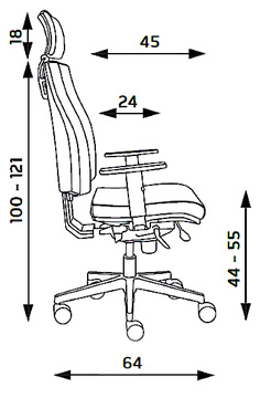 Kancelářské křeslo ALBA JOB