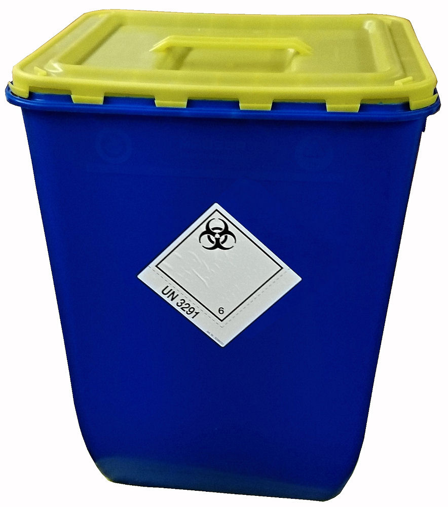 Nádoba na zdravotnický odpad Klinik box 50 l - víko s úchopem