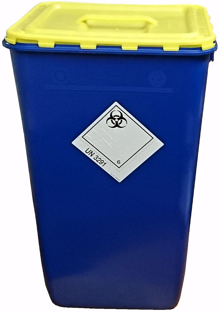 Nádoba na zdravotnický odpad Klinik box 60 l - víko s úchopem